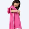 Clearance Watery badeponcho til børn (1-6) - Microfiber - Pink