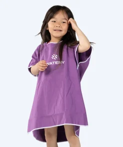 Watery badeponcho til børn (1-6) - Microfiber - Lilla