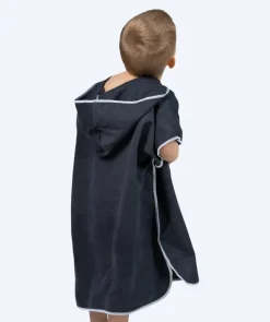 Hot Watery badeponcho til børn (1-6) - Microfiber - Sort