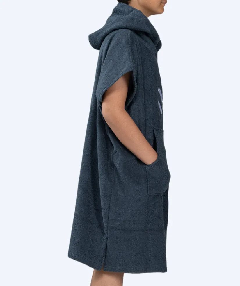 Watery badeponcho til junior (6-15) - Bomuld - Mørkeblå