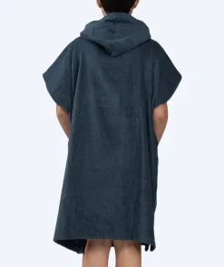 Watery badeponcho til junior (6-15) - Bomuld - Mørkeblå