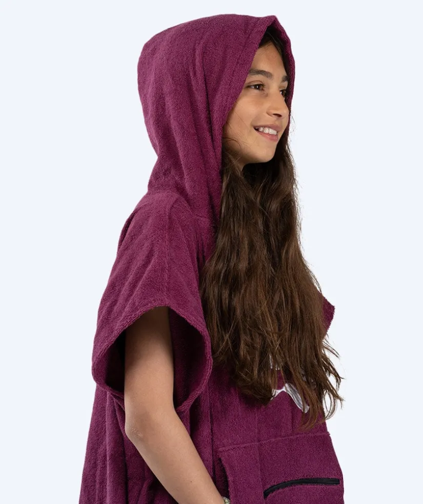 Best Watery badeponcho til junior (6-15) - Bomuld - Lilla