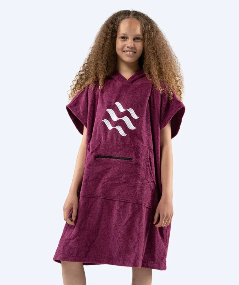 Best Watery badeponcho til junior (6-15) - Bomuld - Lilla