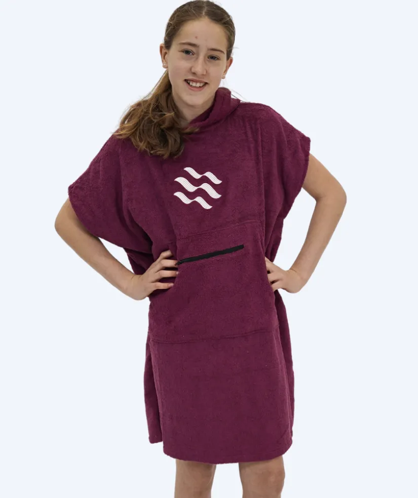 Best Watery badeponcho til junior (6-15) - Bomuld - Lilla