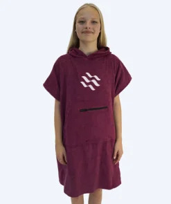 Best Watery badeponcho til junior (6-15) - Bomuld - Lilla