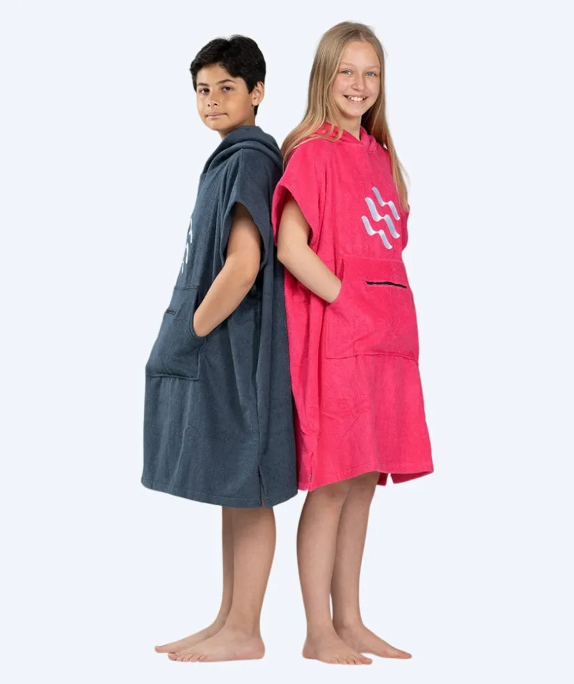 Online Watery badeponcho til junior (6-15) - Bomuld - Pink