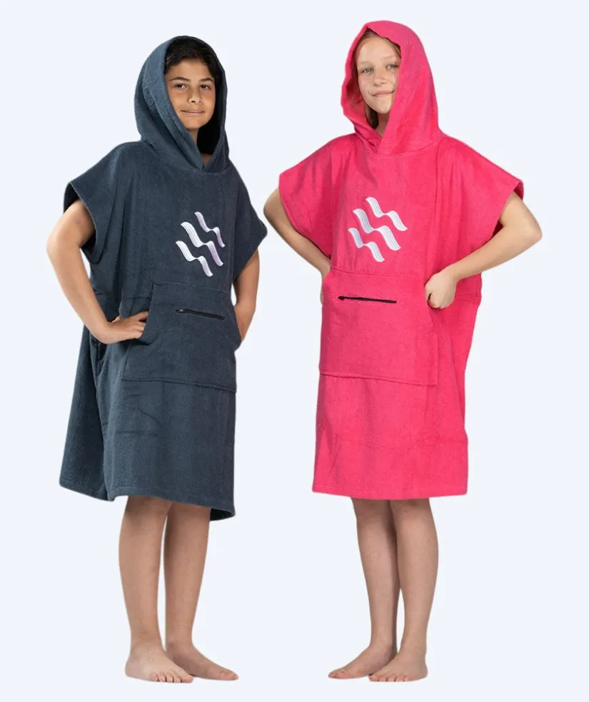 Online Watery badeponcho til junior (6-15) - Bomuld - Pink
