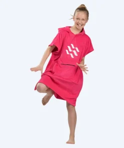 Online Watery badeponcho til junior (6-15) - Bomuld - Pink
