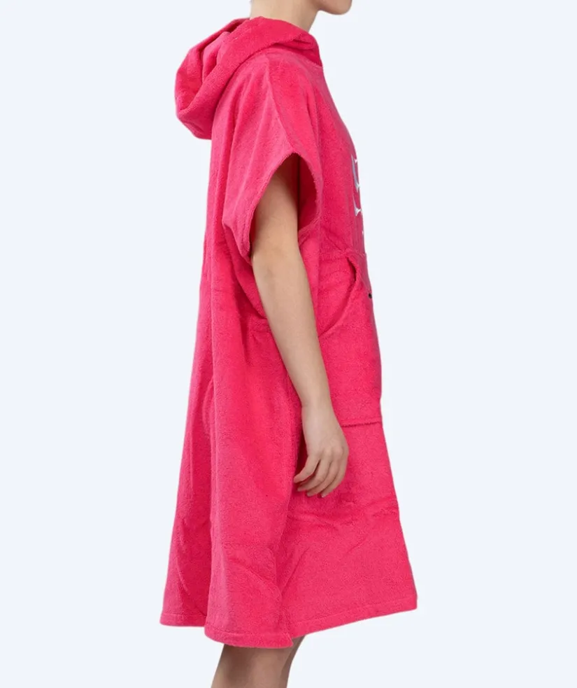 Online Watery badeponcho til junior (6-15) - Bomuld - Pink
