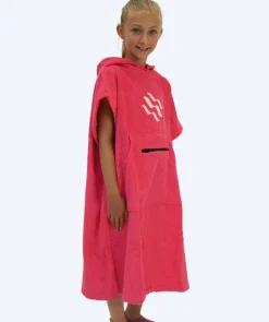Online Watery badeponcho til junior (6-15) - Bomuld - Pink