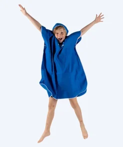 Online Watery badeponcho til junior (6-15) - Microfiber - Royal Blue