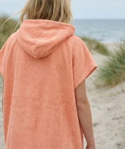 Online Watery badeponcho til junior (6-15) - Bomuld - Atlantic Pink