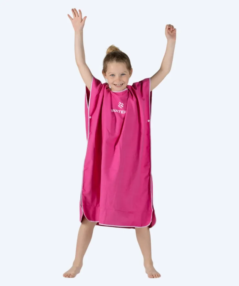 Outlet Watery badeponcho til junior (6-15) - Microfiber - Pink