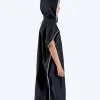 New Watery badeponcho til junior (6-15) - Microfiber - Sort