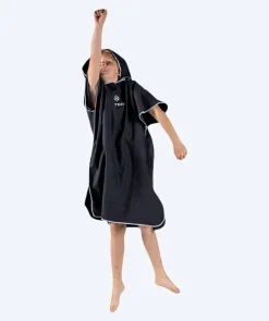 New Watery badeponcho til junior (6-15) - Microfiber - Sort