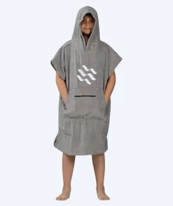 Clearance Watery badeponcho til junior (6-15) - Bomuld - Grå