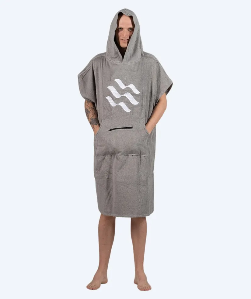 Sale Watery badeponcho til voksne - Bomuld - Grå