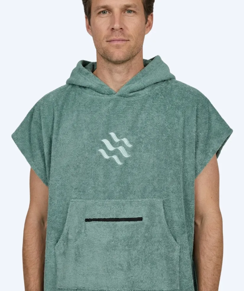 New Watery badeponcho til voksne - Bomuld - Forest Green