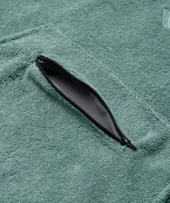 New Watery badeponcho til voksne - Bomuld - Forest Green