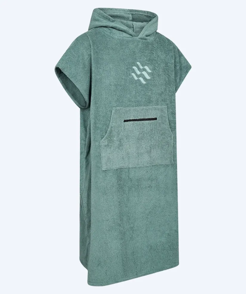 New Watery badeponcho til voksne - Bomuld - Forest Green