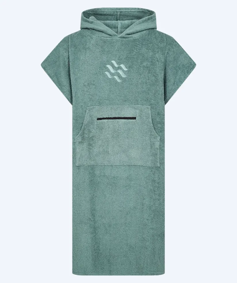 New Watery badeponcho til voksne - Bomuld - Forest Green