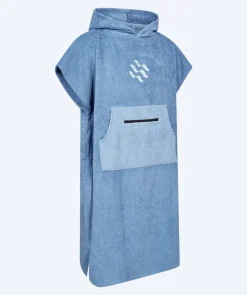 New Watery badeponcho til voksne - Bomuld - Atlantic Blue