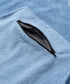 New Watery badeponcho til voksne - Bomuld - Atlantic Blue