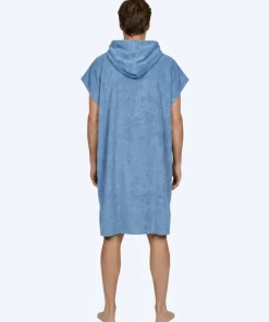 New Watery badeponcho til voksne - Bomuld - Atlantic Blue