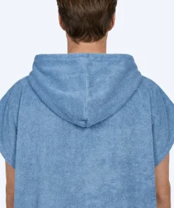 New Watery badeponcho til voksne - Bomuld - Atlantic Blue