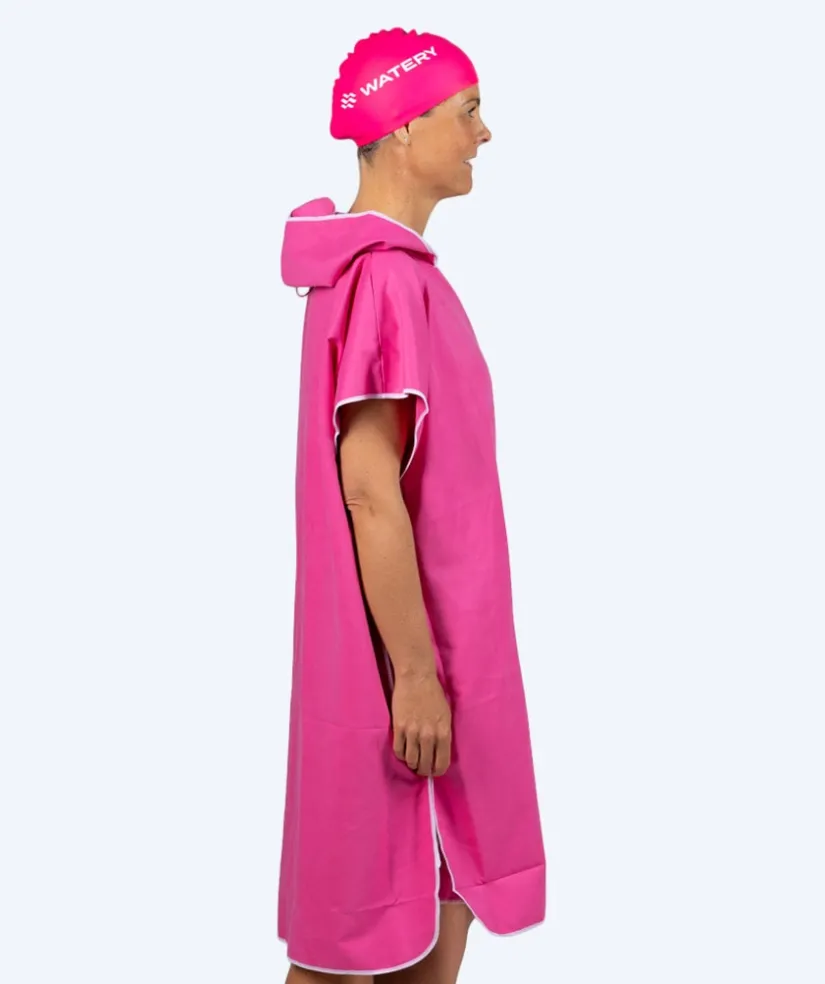 Clearance Watery badeponcho til voksne - Microfiber - Pink