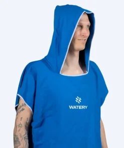 Online Watery badeponcho til voksne - Microfiber - Royal Blue