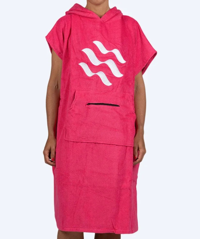 New Watery badeponcho til voksne - Bomuld - Pink
