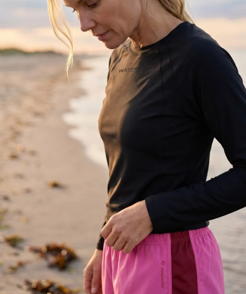 Hot Watery badeshorts til damer - Aiko - Pink/mørkerød