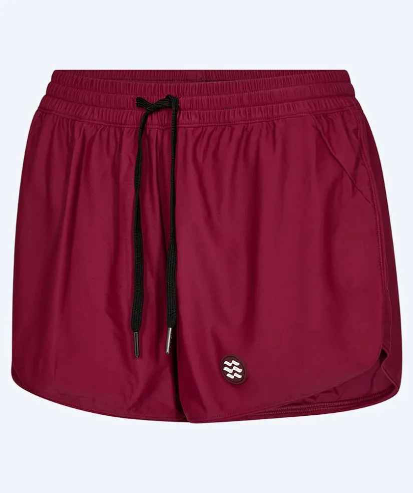 Hot Watery badeshorts til damer - Remington - Mørkerød