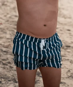 Hot Watery badeshorts til mænd - Kelvin Eco - Grøn/hvid
