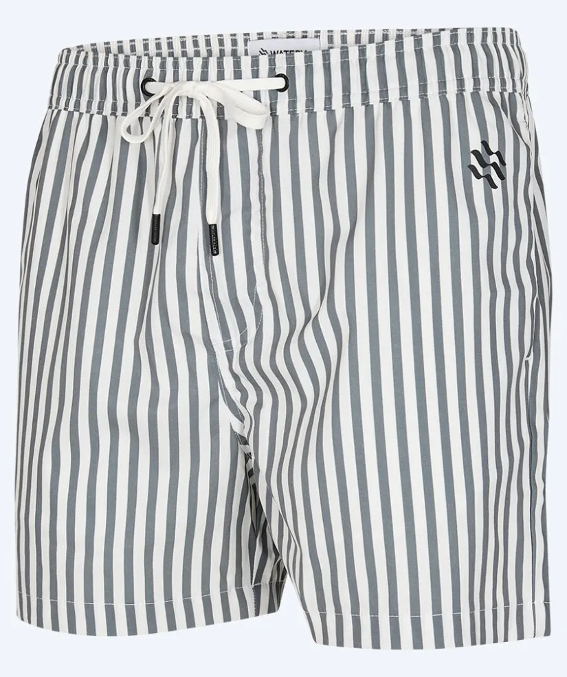 Hot Watery badeshorts til mænd - Lagoon Eco - Hvid/grå