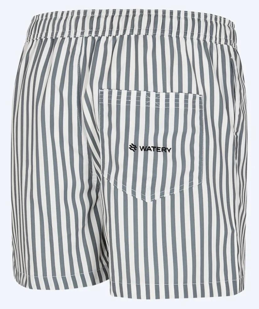 Hot Watery badeshorts til mænd - Lagoon Eco - Hvid/grå