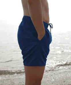 Online Watery badeshorts til mænd - Waverly - Mørkeblå