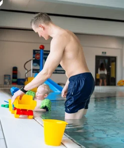 Online Watery badeshorts til mænd - Waverly - Mørkeblå