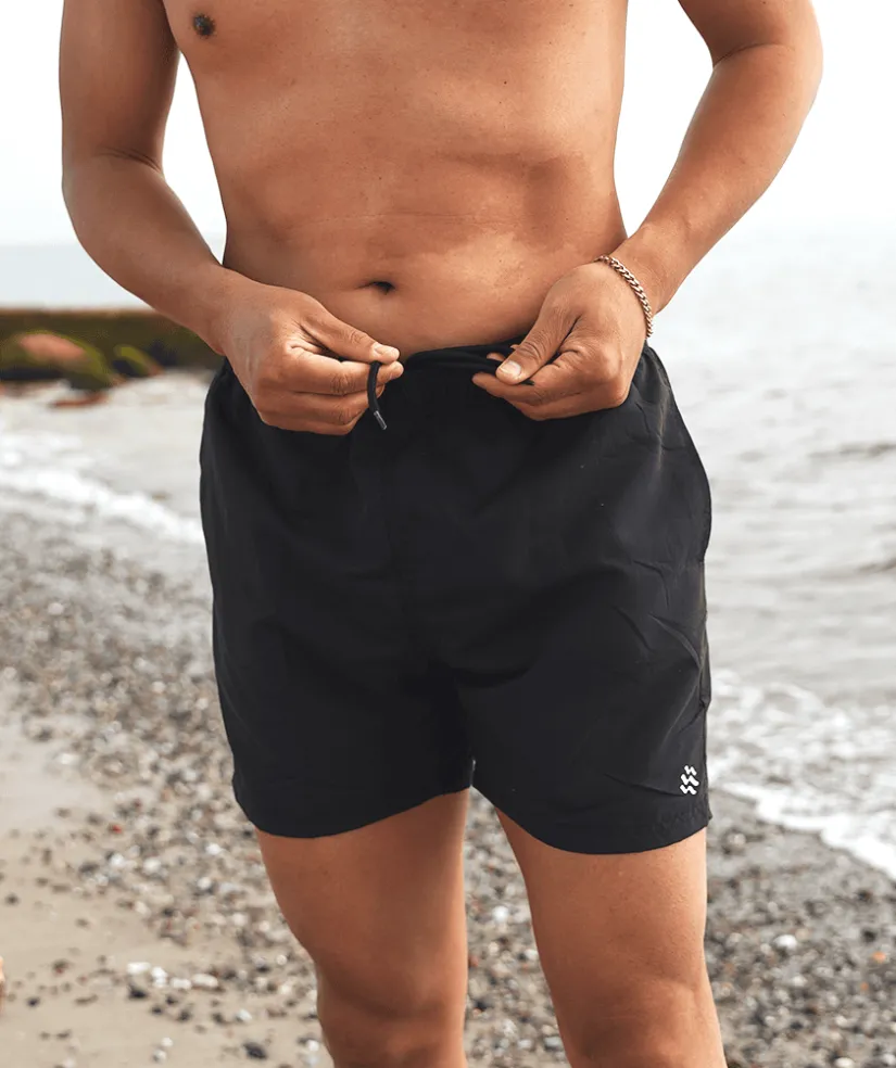 Hot Watery badeshorts til mænd - Waverly - Sort
