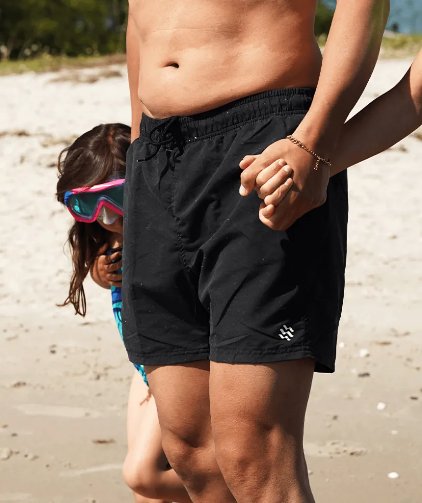 Hot Watery badeshorts til mænd - Waverly - Sort