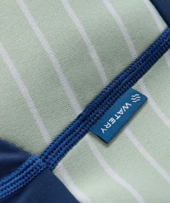 Discount Watery blebadebukser til børn - Neoprene Swim Nappy - Nordic Green Stripes