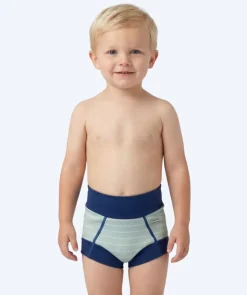 Discount Watery blebadebukser til børn - Neoprene Swim Nappy - Nordic Green Stripes