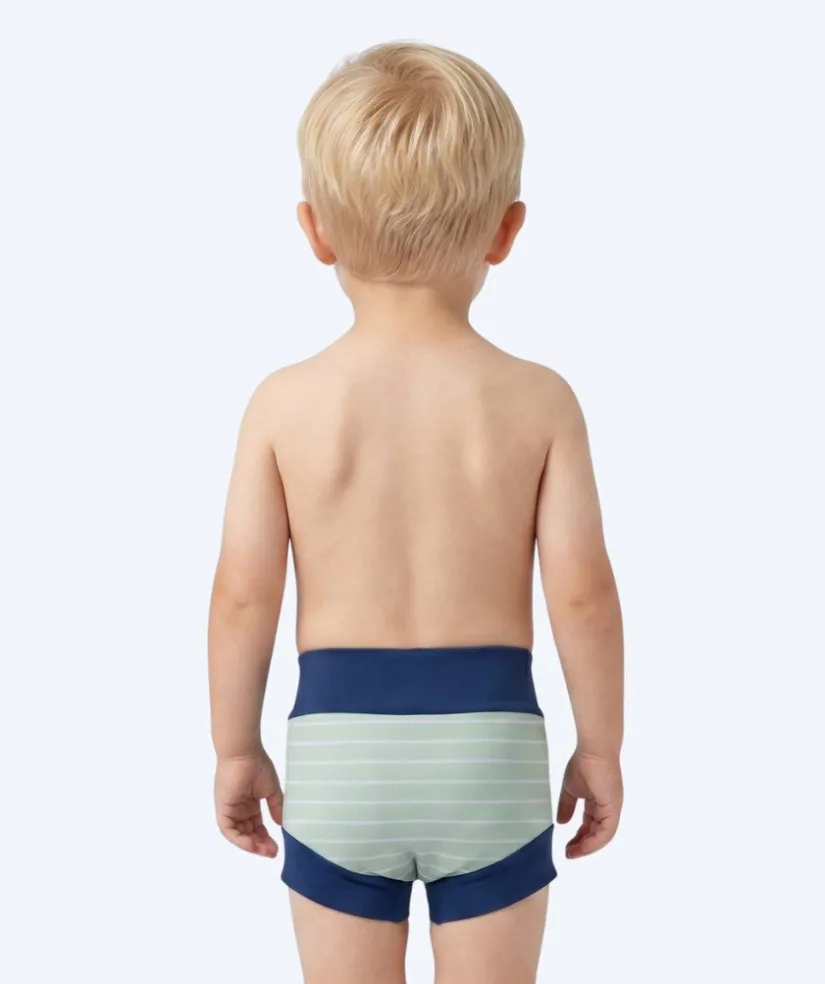 Discount Watery blebadebukser til børn - Neoprene Swim Nappy - Nordic Green Stripes