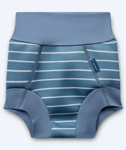 Discount Watery blebadebukser til børn - Neoprene Swim Nappy - Nordic Blue Stripes