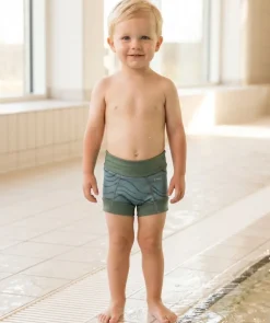 Sale Watery blebadebukser til børn - Neoprene Swim Nappy - Fjord Green