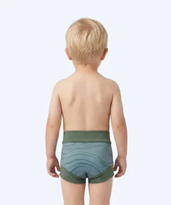 Sale Watery blebadebukser til børn - Neoprene Swim Nappy - Fjord Green