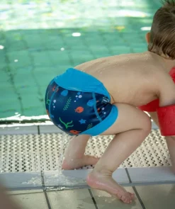 Watery blebadebukser til børn - Neoprene Swim Nappy - Atlantic Pink