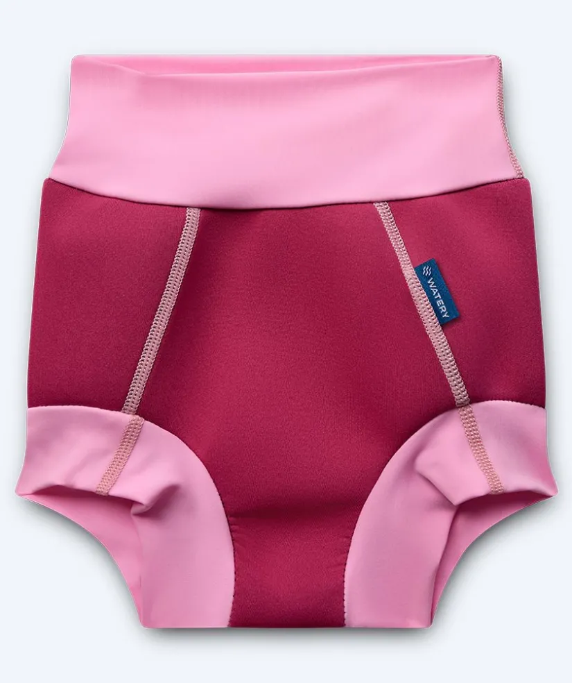 Watery blebadebukser til børn - Neoprene Swim Nappy - Atlantic Pink