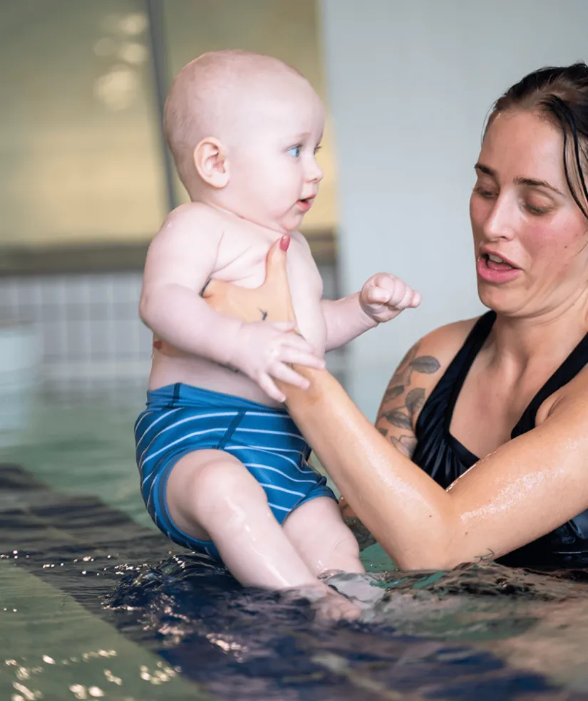 Watery blebadebukser til børn - Neoprene Swim Nappy - Atlantic Pink